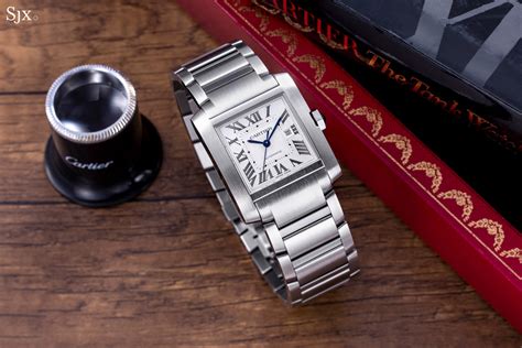 cartier tank francaise midsize reviews|cartier tank francaise chronograph.